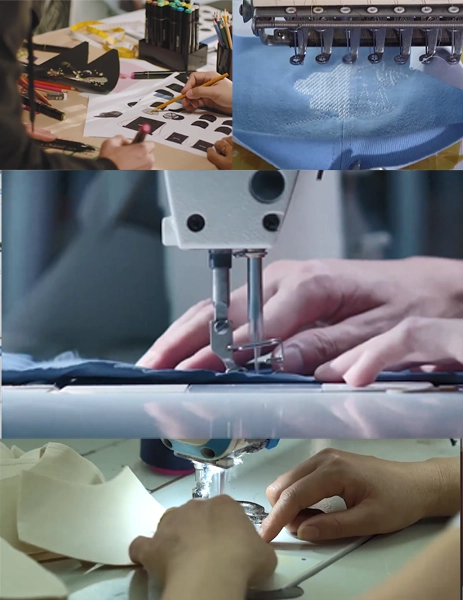 Professional craftsmanship in sewing custom hats