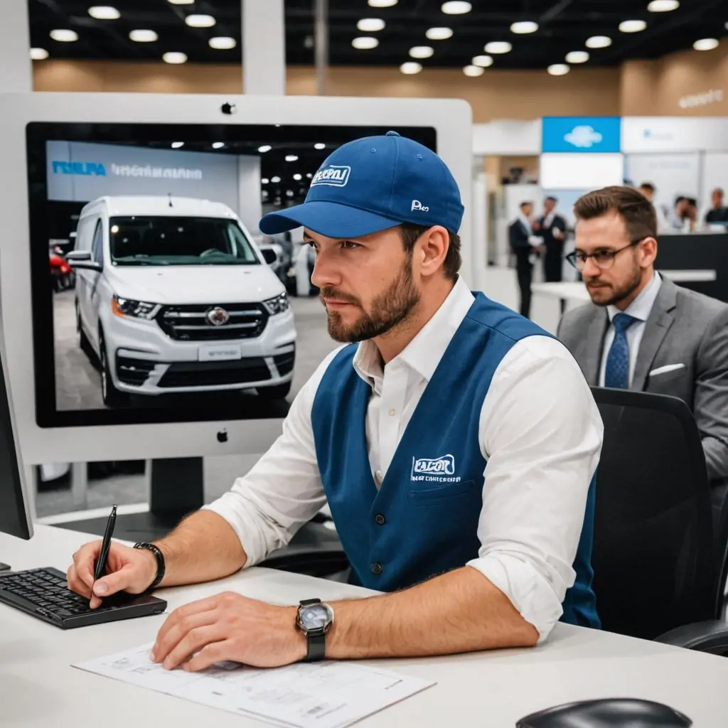 professional wearing a branded cap